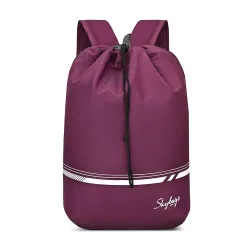 Skybags Smol 15L Casual Drawstring Daypack | Premium Diamond Pattern Premium Polyester Backpack with 2 Compartment & Padded Back Panel | Gym, Travel & Everyday Bag | Backpack for Men & Women