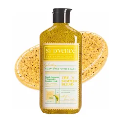 St. D’vence Summer Blend Body Wash Shower Gel for Women & Men with Fresh Banana & Passionfruit | Paraben & SLS Free | Tan Removal Moisturising Body Wash for Winter - 300 ml