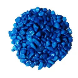 Stone Decorative Aquarium and Vase Fillers Pebbles for Garden and Home Decor (Blue, 450gm)