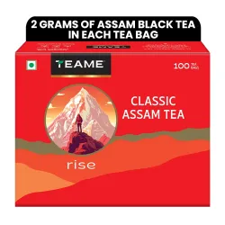 TE-A-ME Classic Assam Black, 100 Tea Bags | Strong Indian Tea | Rich Aroma