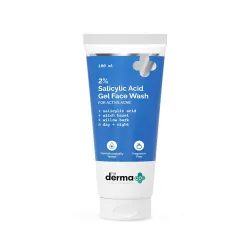 The Derma Co. 2% Salicylic Acid Gel Face Wash | For Oily Skin | With Salicylic Acid & Witch Hazel | Treats Active Acne| Unclog Pores | Controls Oil - 100ml