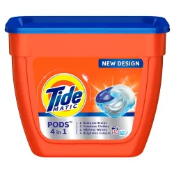 Tide Matic 4in1 PODs Detergent Pack 32 ct -for Top & Front load washing machine only