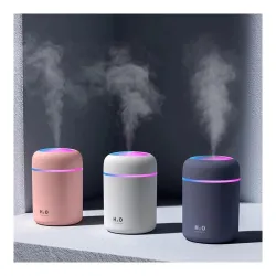 Ultrasonic Essential Oil Diffuser & Cool Mist Humidifier with LED Night Light, Quiet Aroma Diffuser for Home, Office, Bedroom & Car | Wooden Grain Air Freshener (H2O Humidifier)