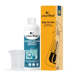 UrbanWipe Washing Machine Cleaner & Descaler Liquid (500ml) | Removes Limescale, Grime & Residue | For Top Load, Front Load And Semi Automatic Machines | Deep Drum Cleaning & Odor Removal Formula