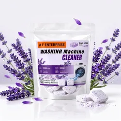 Washing Machine Cleaner Tablets 18 Pcs | Drum Cleaner & Descaler | Removes Odour, Limescale & Residue | Lavender Scent | Front Load & Top Load Machines