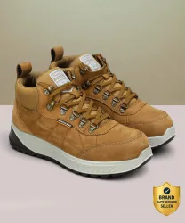 WOODLAND Outdoor Durable Comfortable Everyday High Ankle Boots For Men (Brown, 9)
